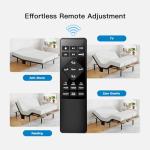 Pipishell Queen Adjustable Bed Frame with Massage, Electric Bed Base with Head & Foot Incline, USB-A & USB-C Ports, LED Under-Bed Lighting, 4 Leg Height Options, and Easy 3-Step Assembly