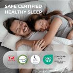 Sweetnight CoolNest 14 Inch King Size Mattress, Cooling King Memory Foam Mattress for Cool Night Sleep, 5-Zone Ergo Support for Pressure Relief, Medium, CertiPUR-US Certified