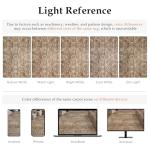 HUGEAR Area Rug 8x10 Vintage Brown Machine Washable Living Room Rugs Distressed Retro Floral Vacuumable Low Pile Carpet Bedroom Office Dining Room Laundry Room Non Slip Soft Lightweight