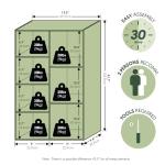 Furinno LUDER Book Shelf, 7-Cube Bookshelf, Bookcase with Open Shelves, 9.4 x 19.5 x 41.7, Easy Assembly, for Living Room, Bedroom, Home Office, Plain White