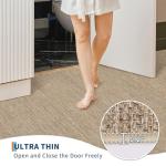 Easy Jute Neutral 6x9 Indoor Outdoor Rug Washable Modern Patio Rugs Non Slip Stain Resistant Easy Jute Dining Room Throw Carpet Large Area Rug for Porch Kitchen Bedroom Living Room Backyard, Tan