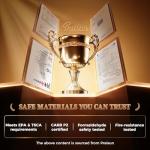 PRAISUN Bed Frame King Size with Upholstered Headboard & Charging Station, King Bed Frame with 4 Storage Drawers, 2-Tier Open Shelves, No Box Spring Needed, Slient Foam Strip, Easy Assembly, Grey