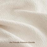 Comkei 89" 3 Seater Couches for Living Room Sofas Comfy Sectional Couch with 24" Deep Seat Loveseat Sofa for Small Apartment, Cream White