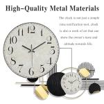 WALL Large Modern Abstract Metal Wall Art, Black and Gold Geometric Circles Wall Decoration, Contemporary Home Decor,59 × 24 in Wall Art for Living Room/Dinning Room/Bedroom/Entryway/Kitchen/Office