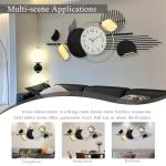 WALL Large Modern Abstract Metal Wall Art, Black and Gold Geometric Circles Wall Decoration, Contemporary Home Decor,59 × 24 in Wall Art for Living Room/Dinning Room/Bedroom/Entryway/Kitchen/Office