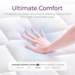 GAESTE King Size Mattress in a Box, 10 Inch Hybrid Mattress with Comfort Memory Foam and Pocket Springs, Medium Firm, Pressure Relief, CertiPUR-US Certified (King, 10 in)