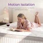 GAESTE King Size Mattress in a Box, 10 Inch Hybrid Mattress with Comfort Memory Foam and Pocket Springs, Medium Firm, Pressure Relief, CertiPUR-US Certified (King, 10 in)