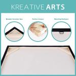 KREATIVE ARTS 3 Pieces Abstract Canvas Poster Prints Contemporary Creative Yellow Grey Picture Wall Art Framed Artwork Ready to Hang Living Room Bedroom Each Panel 12x16 Inches