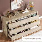 GarveeHome 7 Drawer Dresser for Bedroom, Wide Modern Chest of Drawers, Large Wood Dresser Wooden Storage Organizer for Living Room, Hallway Entryway