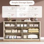 GarveeHome 7 Drawer Dresser for Bedroom, Wide Modern Chest of Drawers, Large Wood Dresser Wooden Storage Organizer for Living Room, Hallway Entryway