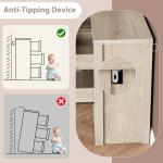 GarveeHome 7 Drawer Dresser for Bedroom, Wide Modern Chest of Drawers, Large Wood Dresser Wooden Storage Organizer for Living Room, Hallway Entryway