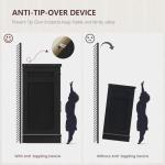 usikey Buffet Cabinet, 61” Large Sideboard Buffet Storage Cabinet with 3 Drawers, Farmhouse Coffee Bar with 4 Doors, for Kitchen, Living Room, Black