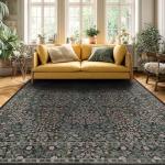 Urownmat 8x10 Rugs for Living Room Washable Green Area Rug Rugs for Bedroom