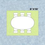 Urownmat 8x10 Rugs for Living Room Washable Green Area Rug Rugs for Bedroom