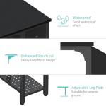 Lufeiya Computer Desk with Fabric Drawers, 40 Inch Reversible Gaming Desk for Small Space Home Office, Modern Simple Study Writing Table PC Desks for Bedroom, Black