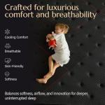 ZLNDR Aura 12 Inch Queen Hybrid Mattress for Master Bedroom and Shared Use, Medium Firm Memory Foam Pocket Spring Mattress, Breathable Cover, CertiPUR-US