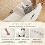 GRUSIGN 3 Seater Corduroy Couch, 89" Comfy Couch with Deep Seat, Modern Sofa Couch for Living Room, Office, Bedroom, Apartment (Pillows not Included)