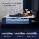 SUAYEA Cal King Mattress, 14 Inch California King Size Mattress in a Box, Medium Pocket Spring and Gel Memory Foam for Superior Comfort, Pressure Relief, Strong Edge Support