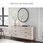 Signature Design by Ashley Socalle 6 Drawer 59" Dresser, Beige