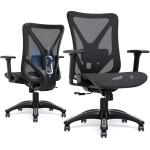 MOLENTS Ergonomic Office Chair, Mesh Computer Desk Chairs with Adjustable Lumbar Support, 3D Armrests, Tilt Function, Comfy Wide Seat, Swivel Executive Work Task Chair for Company and Home