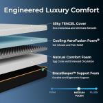 NAPSIE 10 Inch Full Mattress for Kids, Cooling Full Memory Foam Mattress in a Box for Pressure Relief, Cooling Tencel Cover, Foam Made in USA, CertiPUR-US Certified, Medium Plush