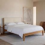 Yechen Queen Size Bed Frame, Japanese Joinery Bed Frame, Bamboo Wood Platform Bed with Noise Free Wood Slats and Metal Support, Easy Assembly, No Box Spring Needed, Morden, Natural