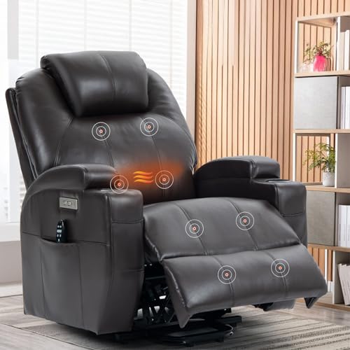 EZZUP Electric Recliner Chair with Massage & Heat