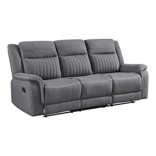 Grey Lexicon Double Recliner Sofa for Living Room