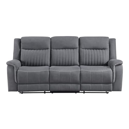 Grey Lexicon Double Recliner Sofa for Living Room