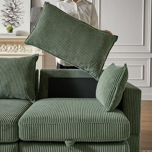 Oversized Grey L/U-Shaped Modular Sectional Sofa