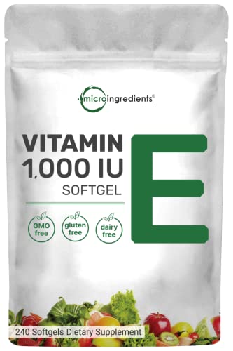 Vitamin E 1000 IU Softgels for Antioxidant Support