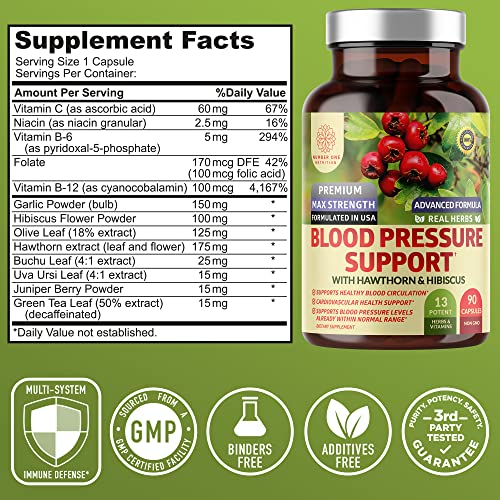 N1N Blood Pressure Support - 2-Pack Natural Supplement