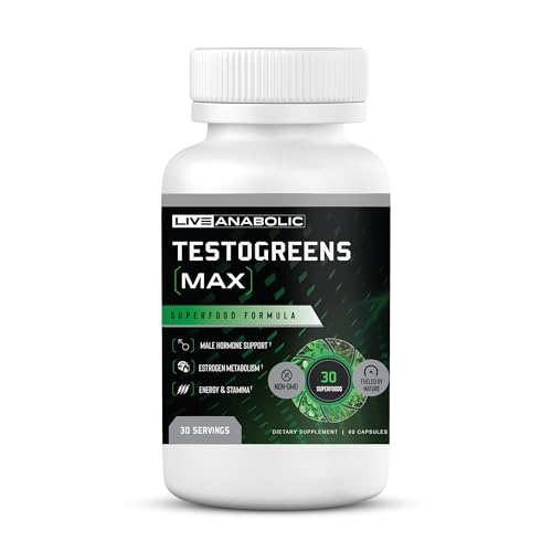 Anabolic TestoGreens MAX - 30-Day Men’s Supplement