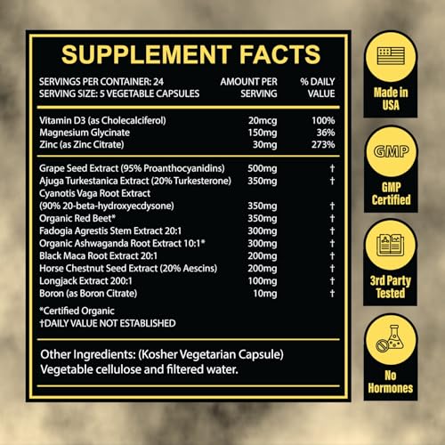 King Booster Male Vitality Pills for Lean Muscle