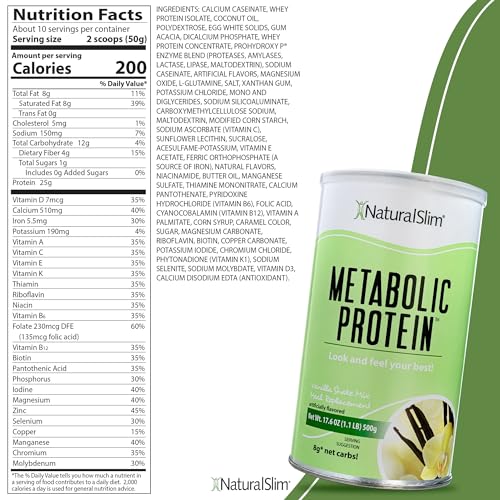 NaturalSlim Vanilla Low Carb Whey Protein Powder