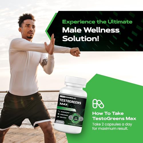 Anabolic TestoGreens MAX - 30-Day Men’s Supplement
