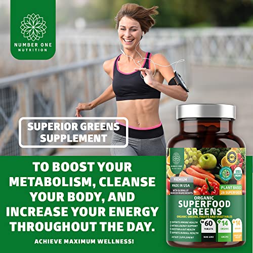 Organic Superfood Greens with 28 Powerful Ingredients