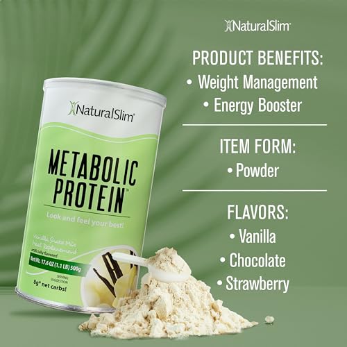 NaturalSlim Vanilla Low Carb Whey Protein Powder