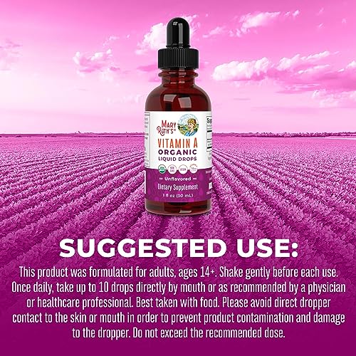 MaryRuth's Organic Vitamin A Drops | Immune & Eye Health