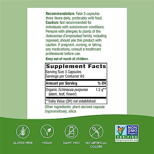 Nature's Way Echinacea Purpurea Capsules, Immune Support