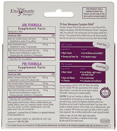 Nature's Way AM/PM Menopause Support Supplements, 60 Count