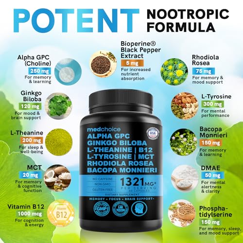 11-in-1 Nootropic Brain Support Supplement Pack
