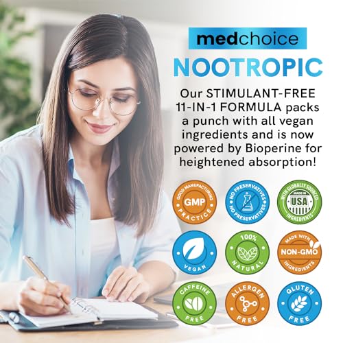 11-in-1 Nootropic Brain Support Supplement Pack
