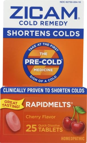 Zicam Zinc Cold Remedy RapidMelts Cherry 25ct
