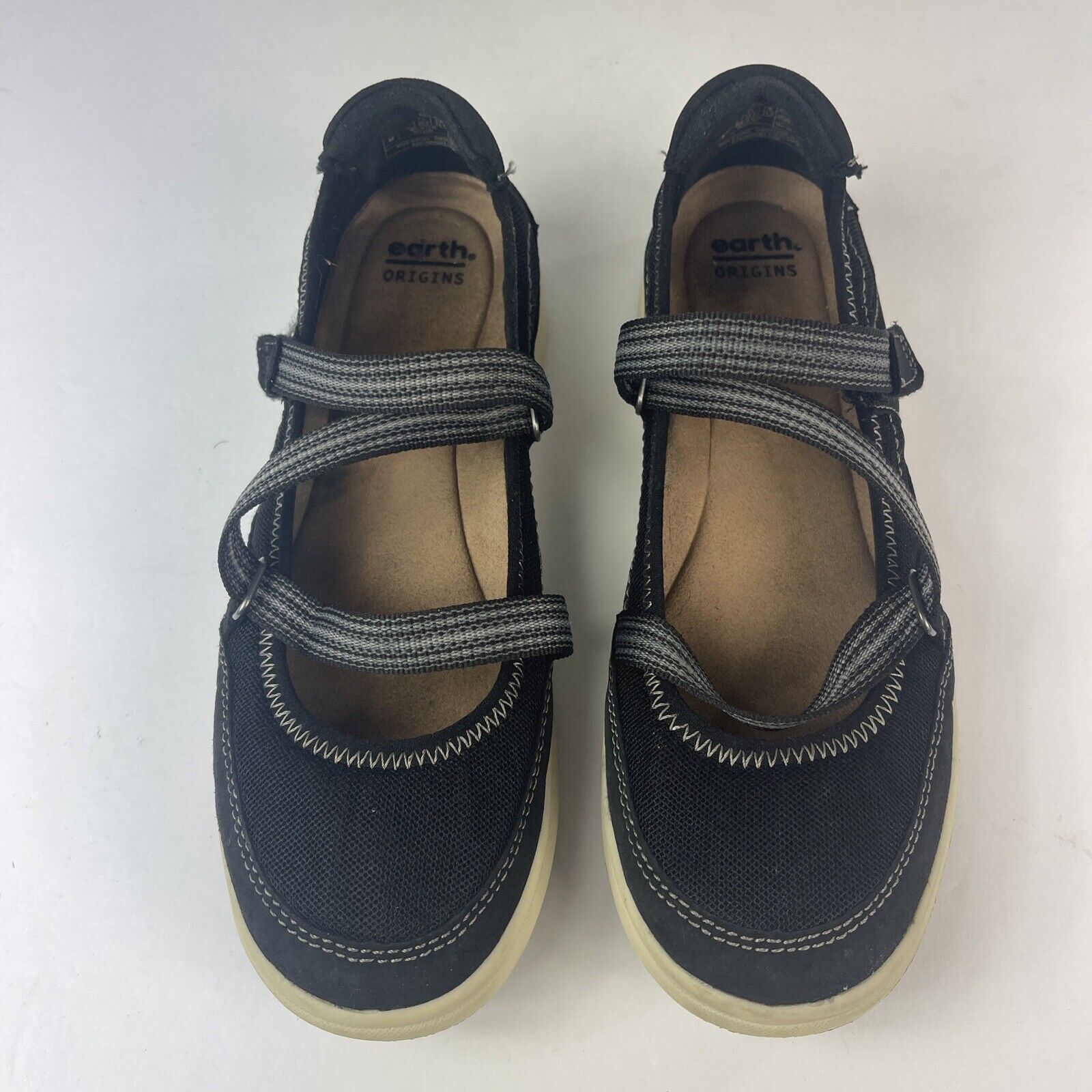 Earth Origins Mary Jane Comfort Shoes - Black