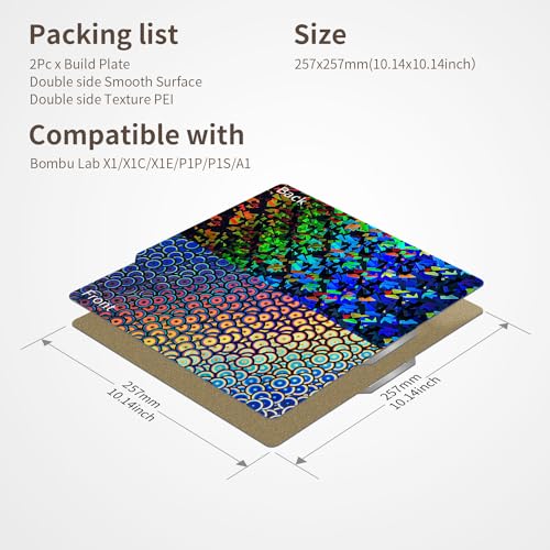 Double-Sided 3D Print Bed with Textured Sheet