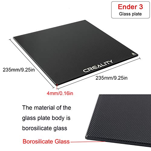 Creality Ender 3 Glass Build Plate 235x235mm