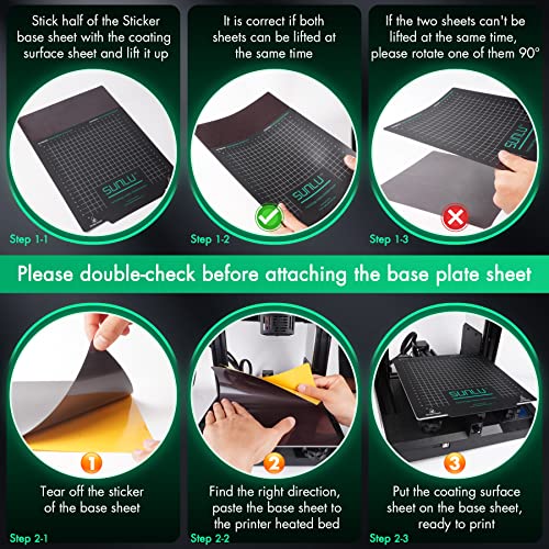 SUNLU Magnetic Build Surface for 3D Printers