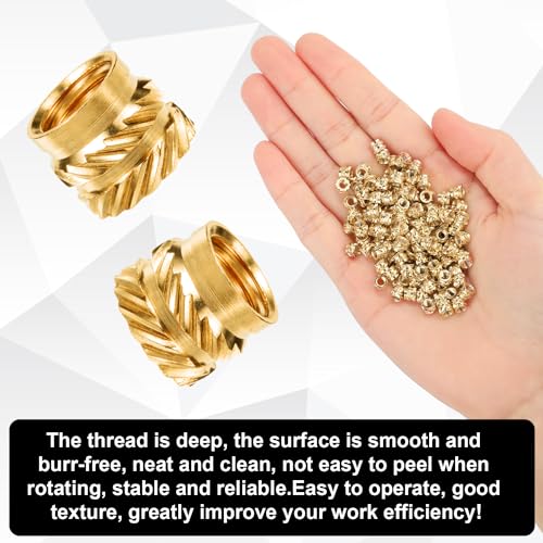 120pcs M3 Brass Heat Set Inserts for 3D Printing