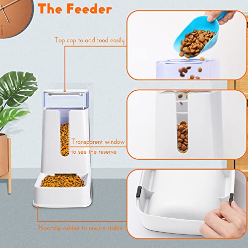 Automatic Feeder and Water Dispenser Set for Pets